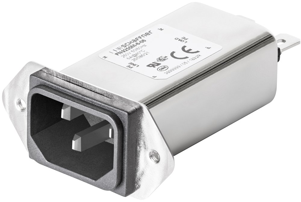 Schaffner introduces a new series of RFI filters with IEC Inlet C14 or C20